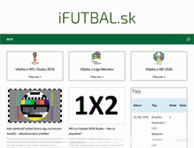Tablet Screenshot of ifutbal.sk